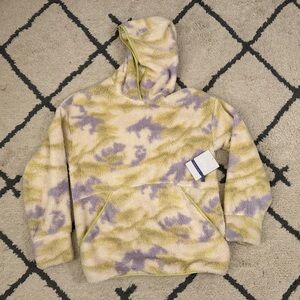 Athleta Girl Youth/Women’s Sherpa Hoodie Purple/Yellow XXL/16